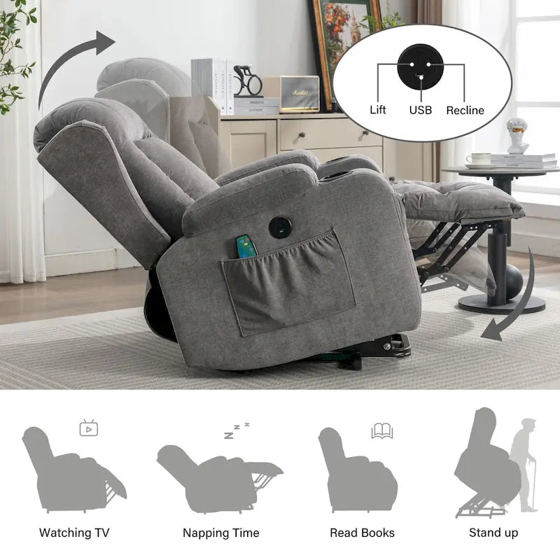 Fauteuil inclinable électrique releveur