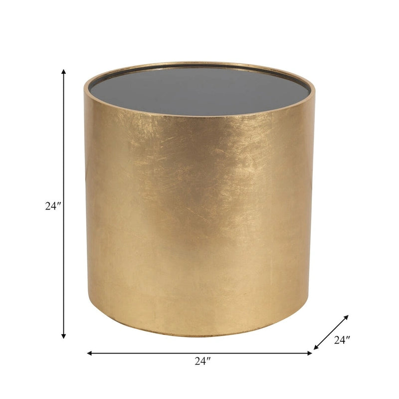 Table basse en bois et verre style luxe