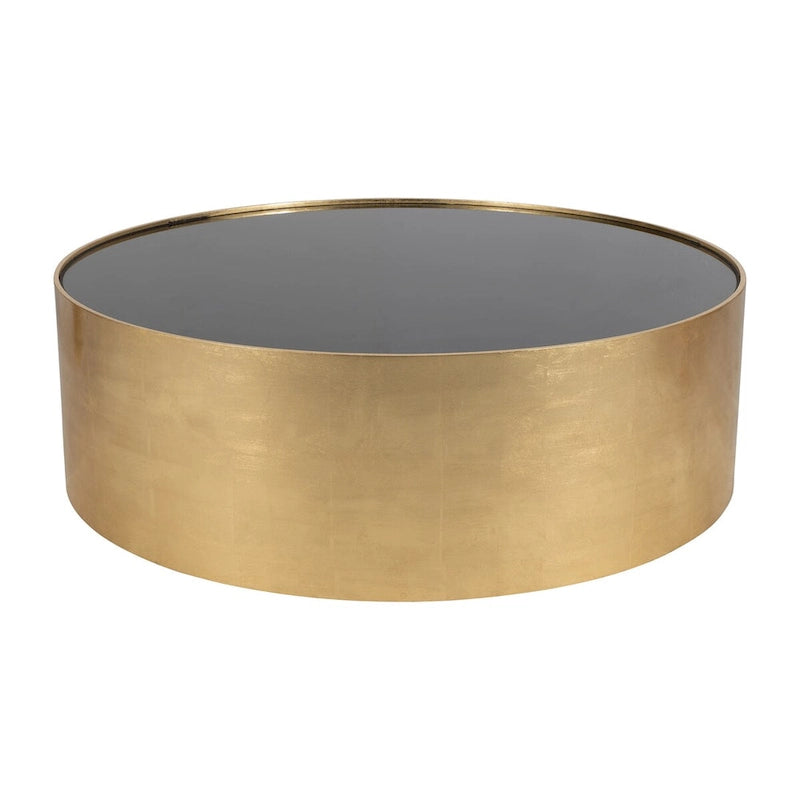 Table basse en bois et verre style luxe