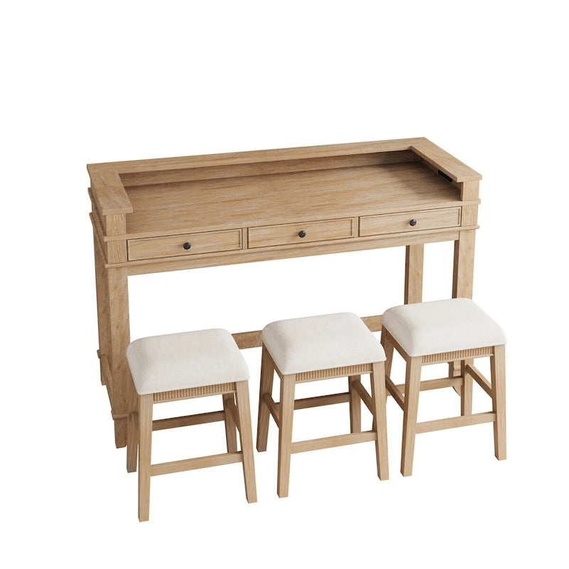 Table de salle à manger, comptoir de bar et chaises