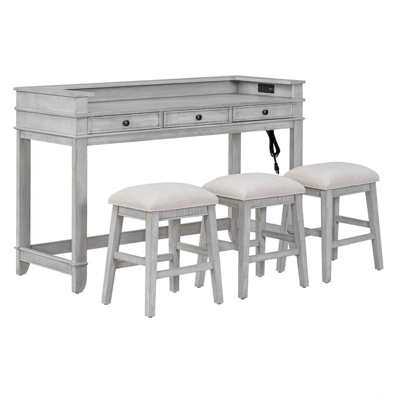Table de salle à manger, comptoir de bar et chaises