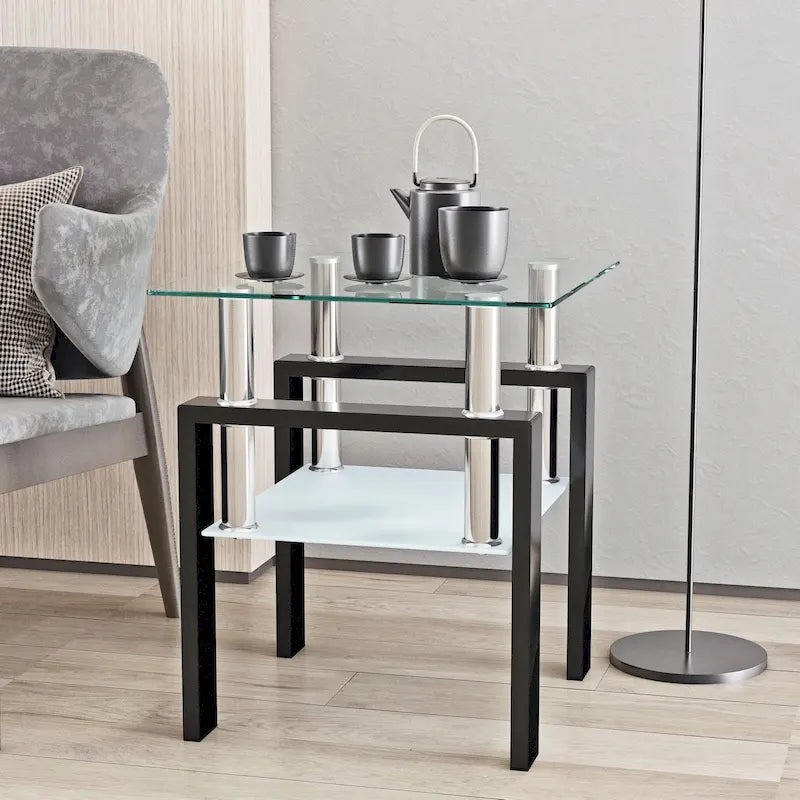 Table basse en verre trempé