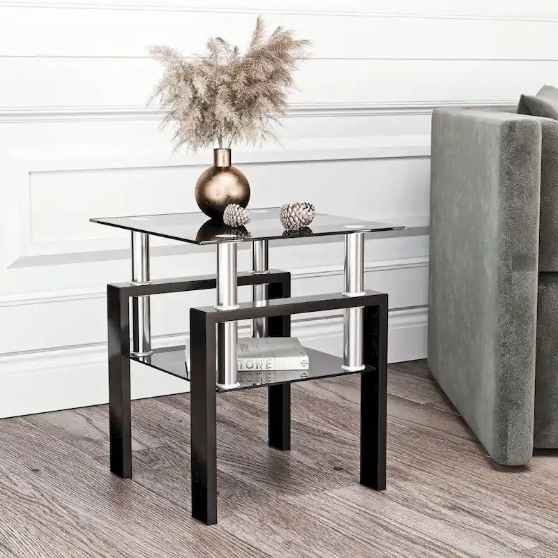 Table basse en verre trempé