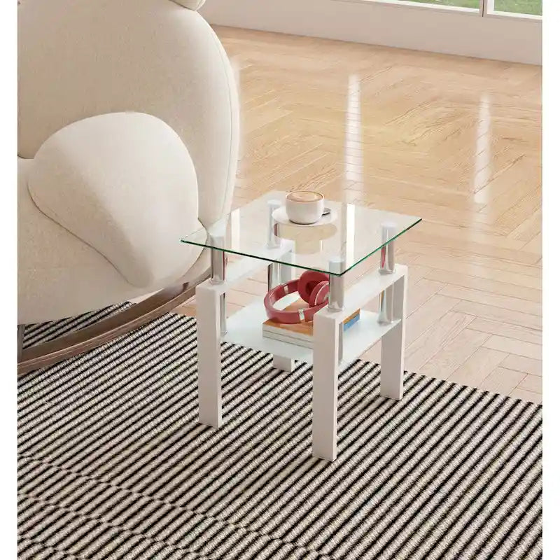 Table basse en verre trempé