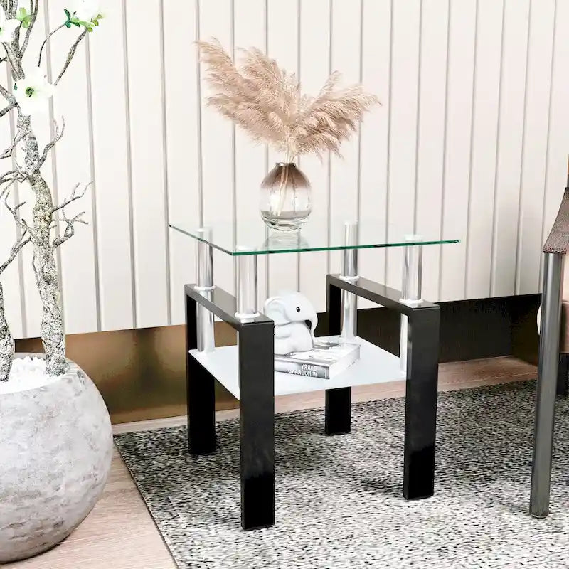 Table basse en verre trempé
