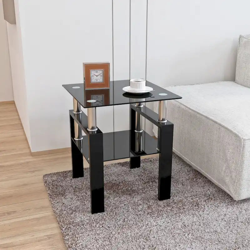 Table basse en verre trempé