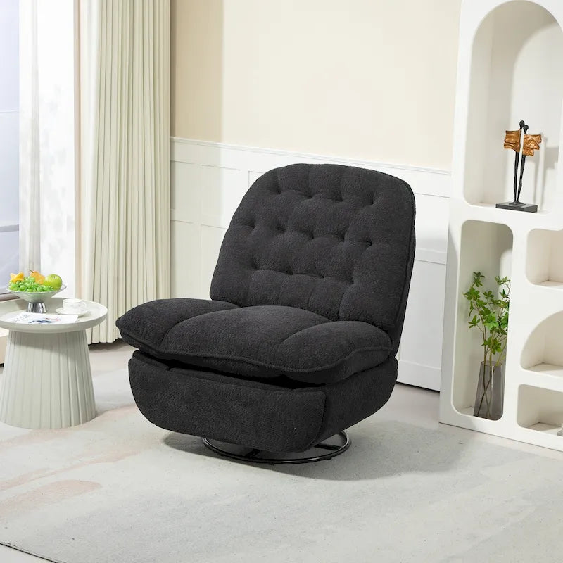 Fauteuil inclinable pivotant à 360 degrés en chenille