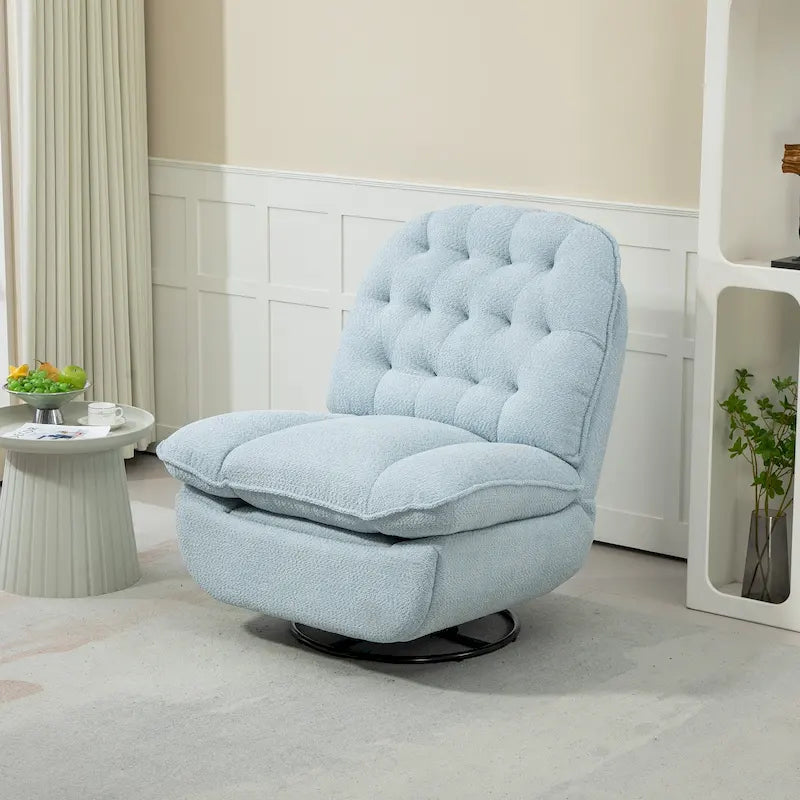 Fauteuil inclinable pivotant à 360 degrés en chenille