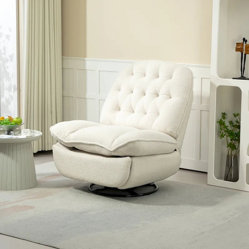 Fauteuil inclinable pivotant à 360 degrés en chenille