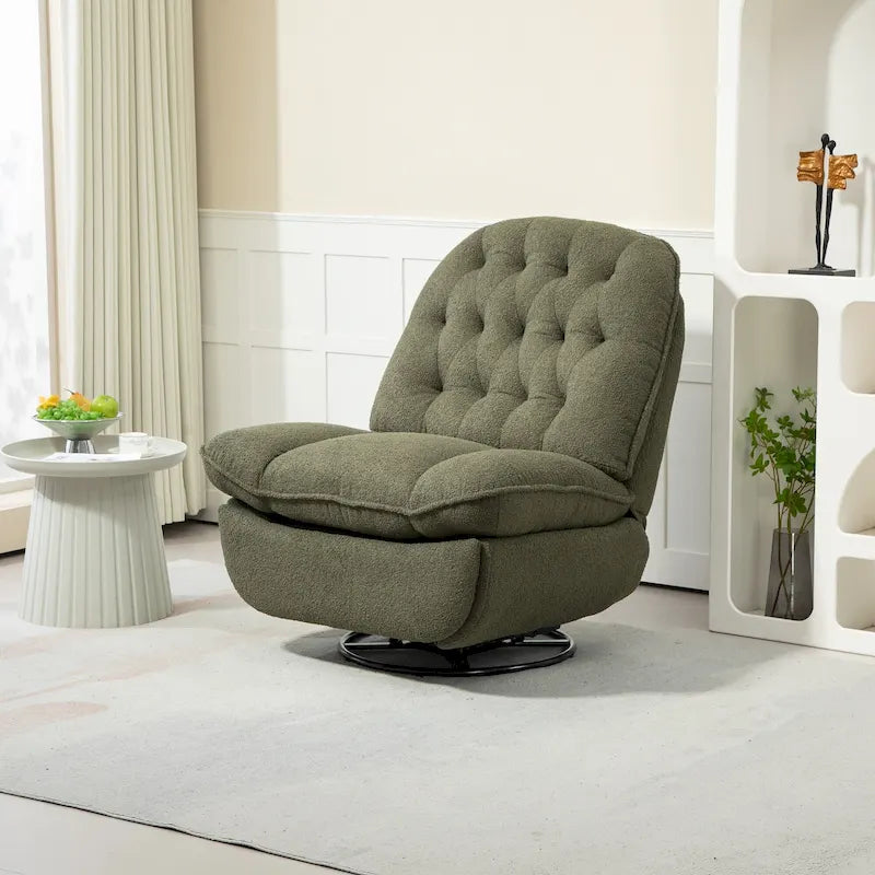 Fauteuil inclinable pivotant à 360 degrés en chenille