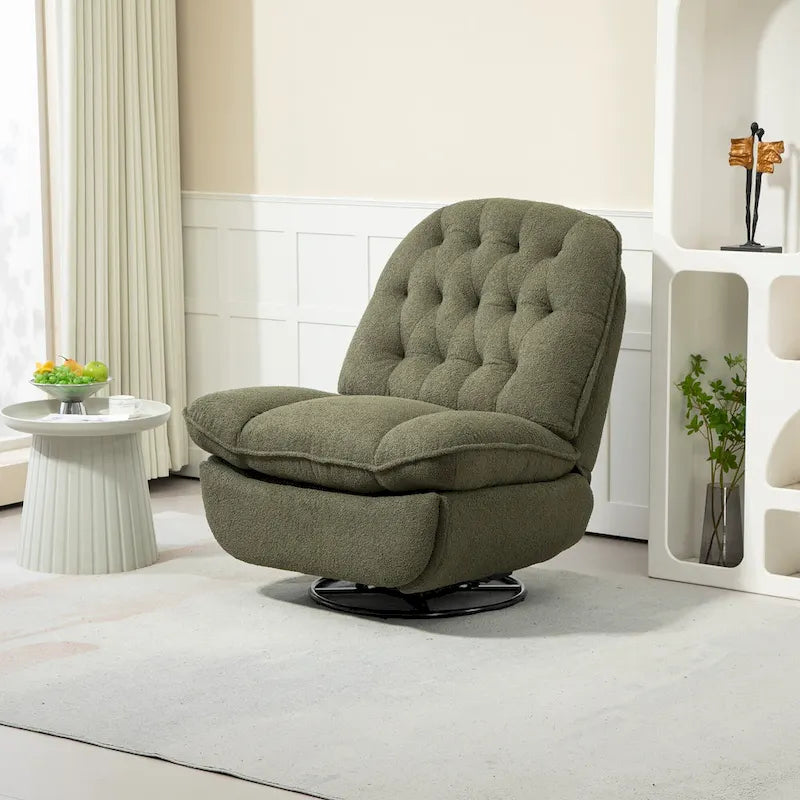 Fauteuil inclinable pivotant à 360 degrés en chenille