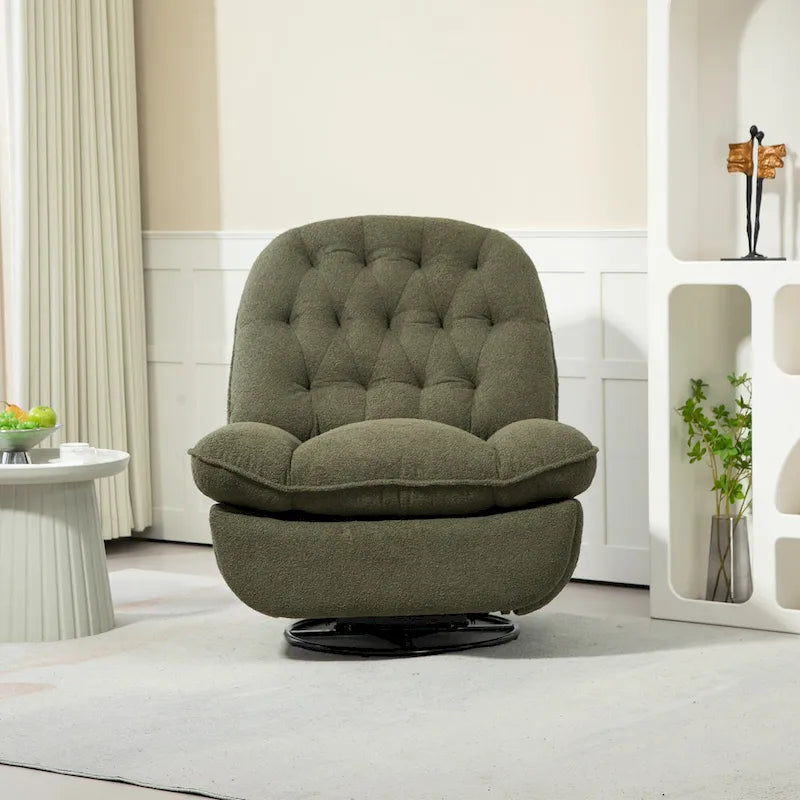 Fauteuil inclinable pivotant à 360 degrés en chenille