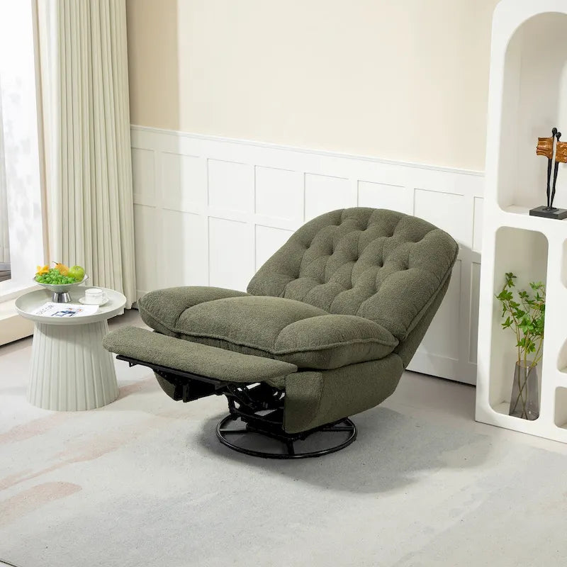 Fauteuil inclinable pivotant à 360 degrés en chenille
