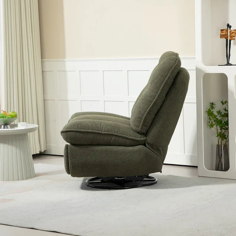 Fauteuil inclinable pivotant à 360 degrés en chenille