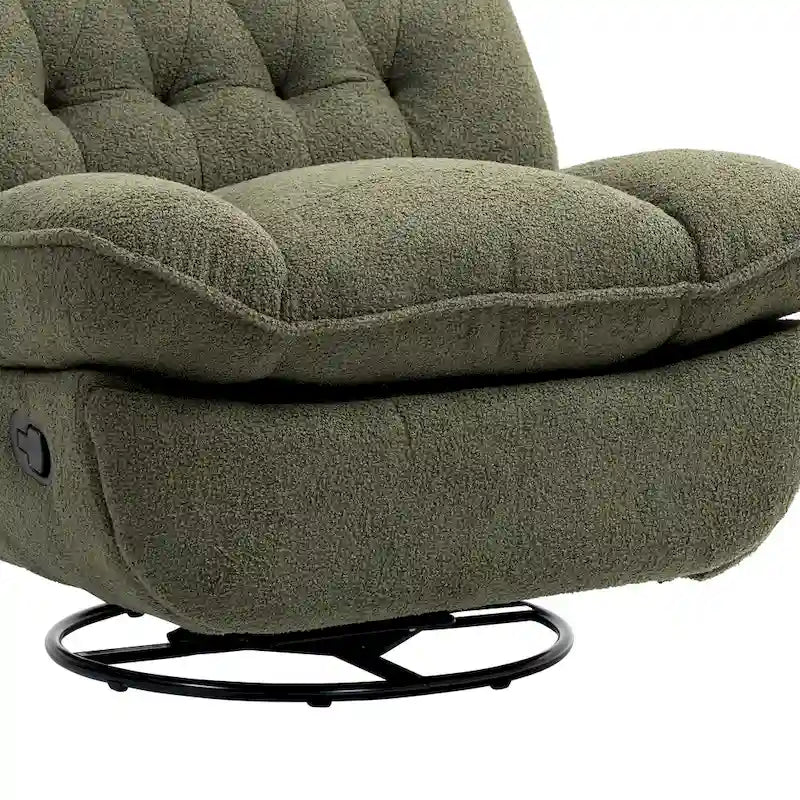 Fauteuil inclinable pivotant à 360 degrés en chenille