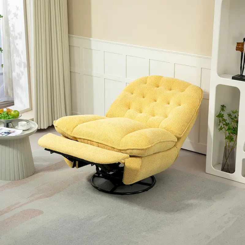 Fauteuil inclinable pivotant à 360 degrés en chenille